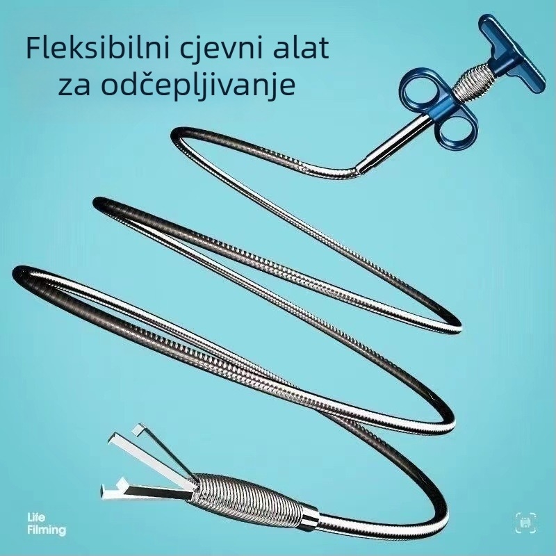 WC odblokator s četiri kandže – kućni alat za kanalizaciju, PP + nehrđajući čelik, predstavljen jesenas 2022