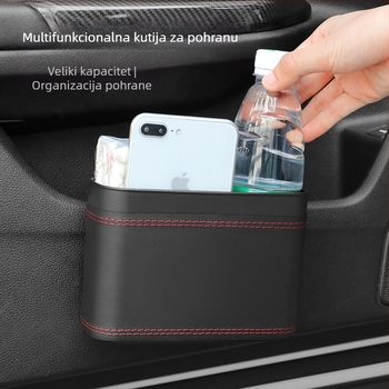 Auto kanta za otpad, koža, Chiefs, viseća na vratima, vodootporna, prilagodljiva