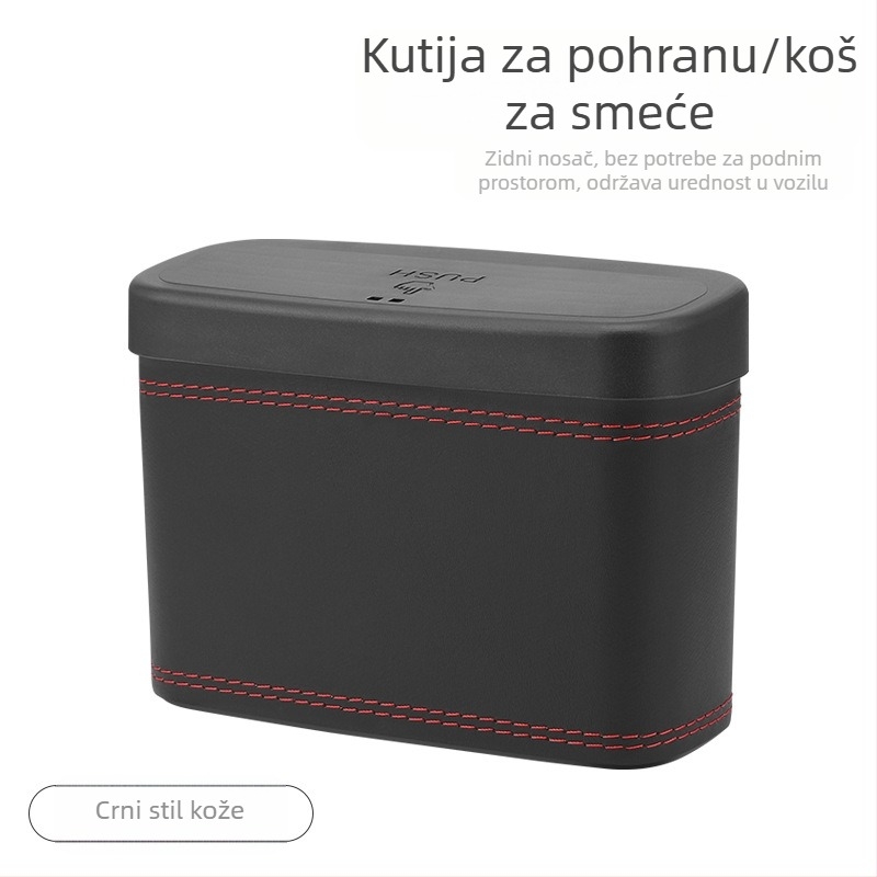 Auto kanta za otpad, koža, Chiefs, viseća na vratima, vodootporna, prilagodljiva