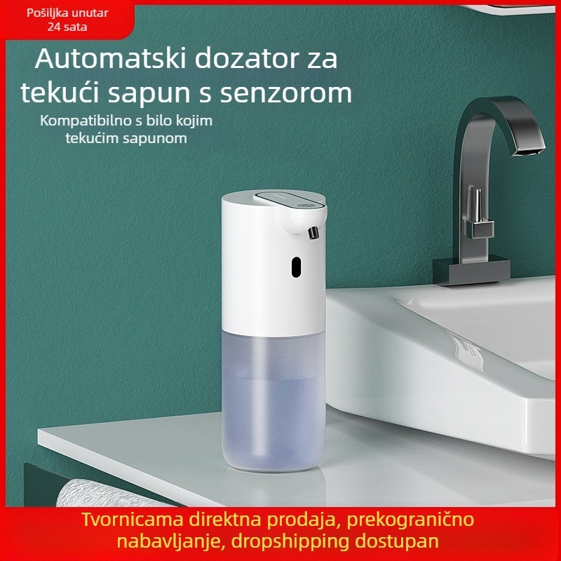 Pametni dozator sapuna s pjenom — plastično kućište, indukcijsko djelovanje, infracrveni senzor, IPX3, domet senzora 10–30 mm