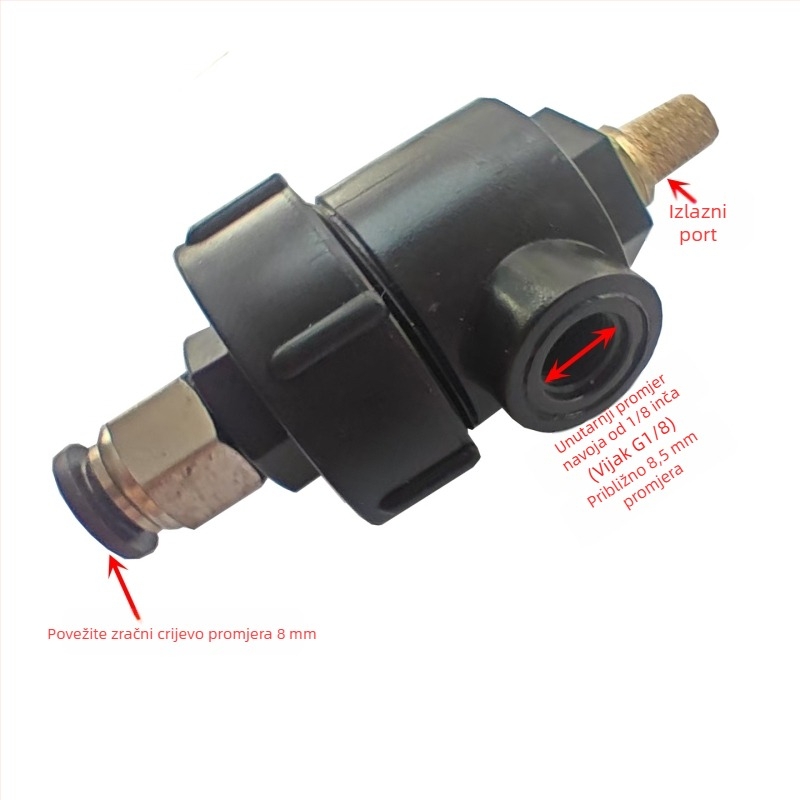 Ventil brzog pražnjenja cilindra za stroj za zamjenu guma — 0,2 kW, 220V, vanjska stezaljka prstena 8