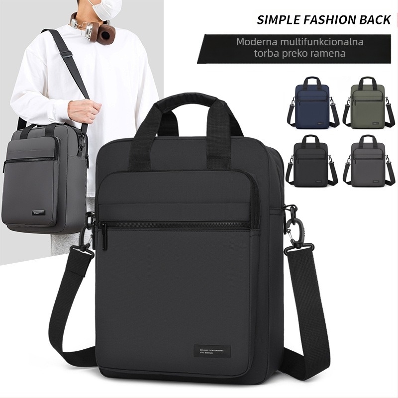 Muška torba za rame, ulični stil, Oxford tkanina, podstava od poliestera, dizajn za olakšanje tereta