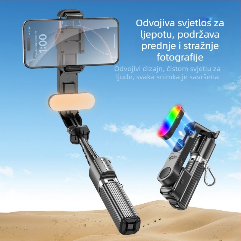 Stabilizator za telefon s Bluetooth selfie štapom, daljinsko upravljanje, model Q35/Q09/L19/L19S, višenamjenski stabilizator, ekološki materijali