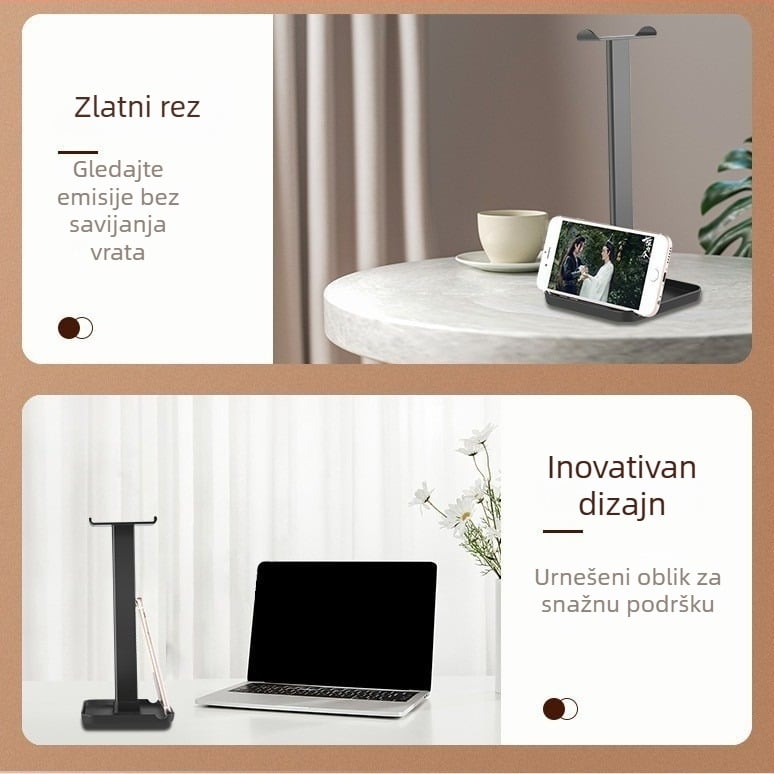 Stolni držač za slušalice, telefone i tablete – model Bracket z1, OEM obrada, 1 godina jamstva