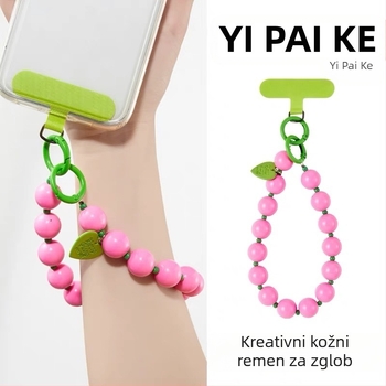 Lanyard za mobitel, živica, ručno izrađeno, PVC užad, metalna kopča, ženski stil