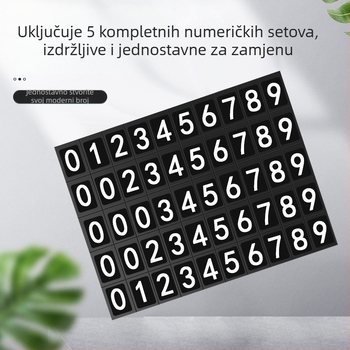 Privremena tablica za parkiranje s brojem – aluminijska legura, ispis logotipa, mogućnost prilagođavanja, marka YONG XUN