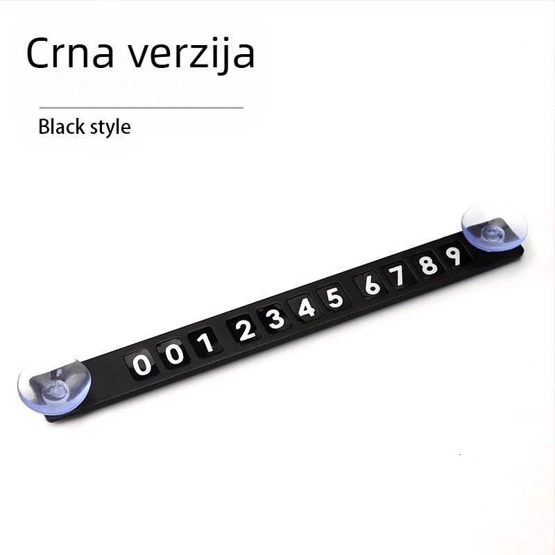 Privremena tablica za parkiranje s brojem – aluminijska legura, ispis logotipa, mogućnost prilagođavanja, marka YONG XUN