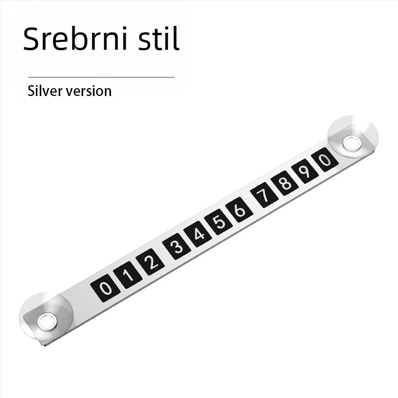 Privremena tablica za parkiranje s brojem – aluminijska legura, ispis logotipa, mogućnost prilagođavanja, marka YONG XUN