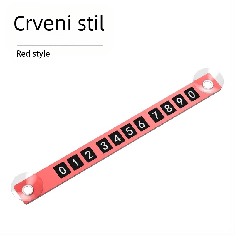 Privremena tablica za parkiranje s brojem – aluminijska legura, ispis logotipa, mogućnost prilagođavanja, marka YONG XUN