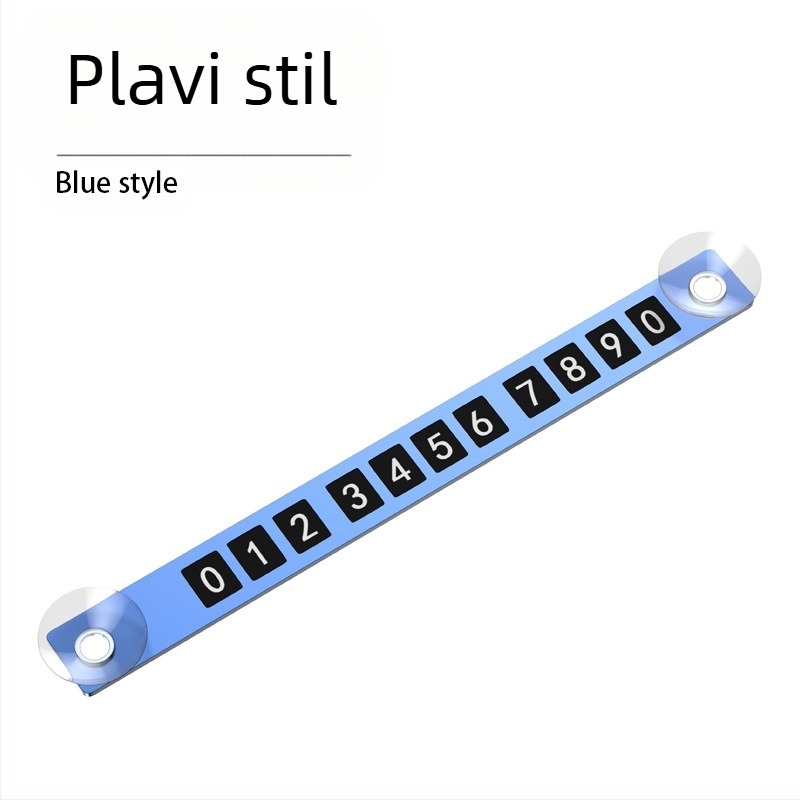 Privremena tablica za parkiranje s brojem – aluminijska legura, ispis logotipa, mogućnost prilagođavanja, marka YONG XUN