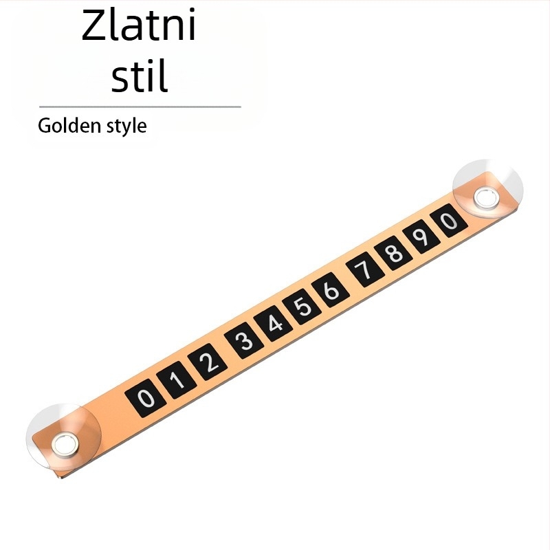 Privremena tablica za parkiranje s brojem – aluminijska legura, ispis logotipa, mogućnost prilagođavanja, marka YONG XUN