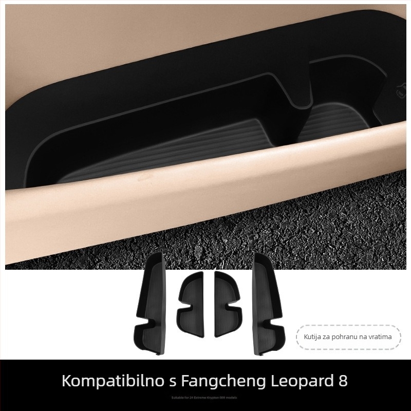 Kutija za skladištenje u niši vrata automobila, TPE materijal, BYD kompatibilan, ugradnja tip sjedala, otporna na tlak (TPE • BYD • niša vrata • ugradnja tipa sjedala • otporna na tlak)