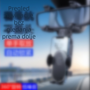 Izvlačni držač telefona za stražnje ogledalo automobila s rotirajućom glavom, snap-on ugradnja, AR navigacija i snimanje puta