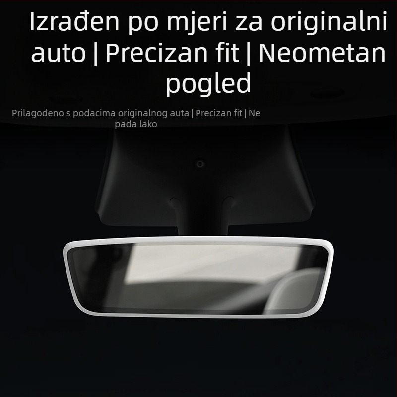 Silikon zaštitni poklopac unutarnjeg retrovizora za Tesla Model 3/Y, poklopac retrovizora s tiskom logotipa
