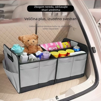 Sklopiva tekstilna kutija za prtljažnik automobila, 65L, Oxford platno, mogućnost tiskanja logotipa