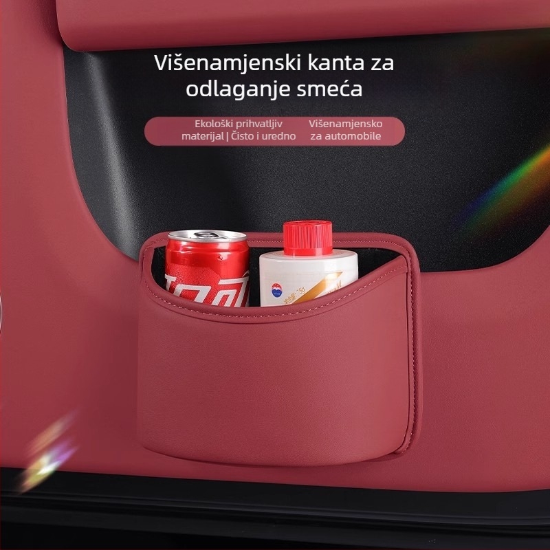 Kožna kutija za pohranu koja se visi na vrata automobila – univerzalna, prilagodljiva
