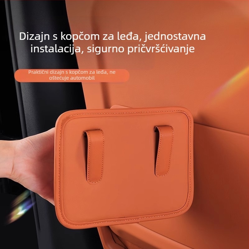 Kožna kutija za pohranu koja se visi na vrata automobila – univerzalna, prilagodljiva