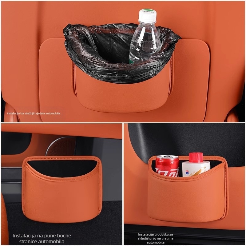 Kožna kutija za pohranu koja se visi na vrata automobila – univerzalna, prilagodljiva