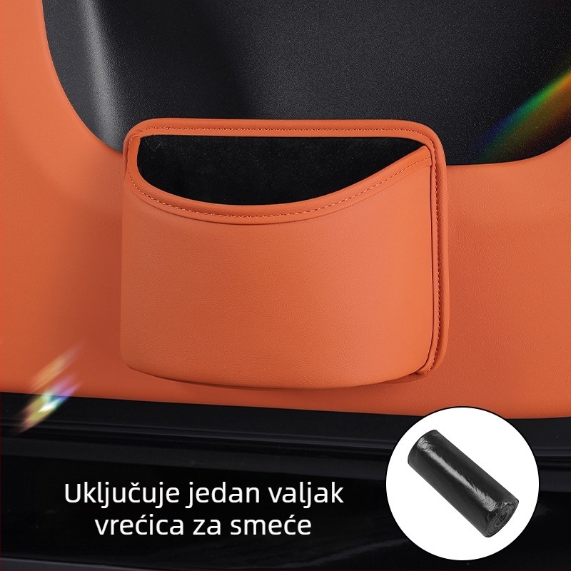 Kožna kutija za pohranu koja se visi na vrata automobila – univerzalna, prilagodljiva