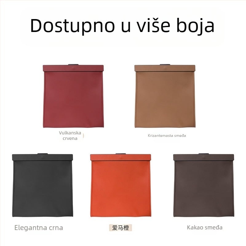 Kožna vrećica za otpad auto, za pričvršćivanje na stražnji naslon sjedala, magnetsko pričvršćivanje, vodootporna, prilagodljiva, univerzalna kompatibilnost