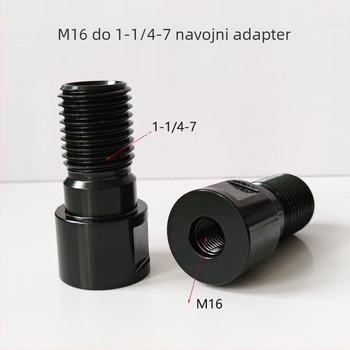 ZUXLA Adapteri za niti za rhinestone: M22 na 1-1/4-7 i M16 na 1-1/4-7, materijal 40Cr