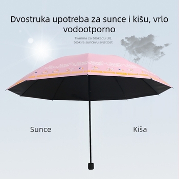 Ruoyu suncobran s 10 čeličnih rebara, UPF>50, tkanina 190T s vinilnim premazom, ručno otvaranje i zatvaranje, sklopivi