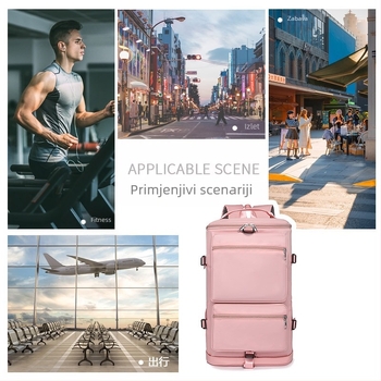 Unisex putni ruksak 20–35L, najlon, vodootporan i otporan na habanje, ulični stil, ljeto 2024