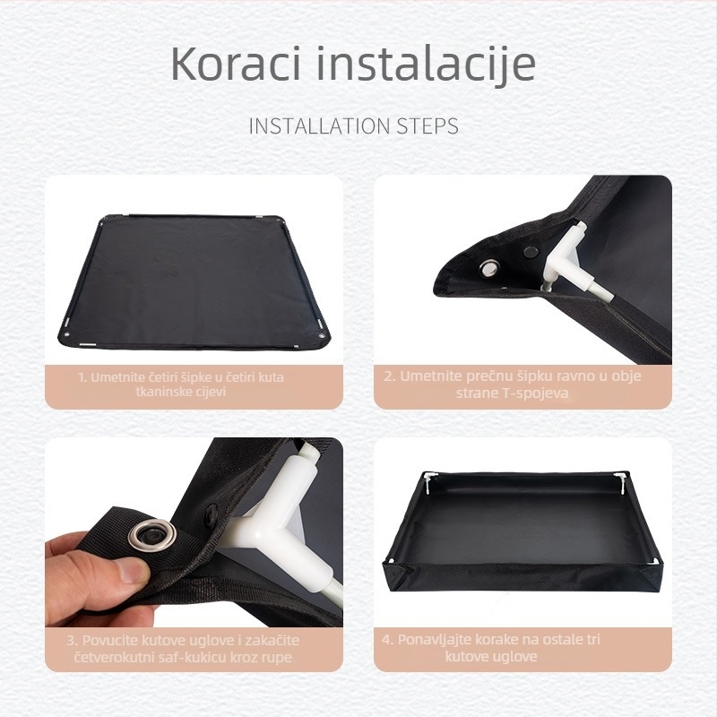 Prijenosni sklopivi sandkasten i vodeni bazen za djecu sa svemirskom temom — Oxford PVC