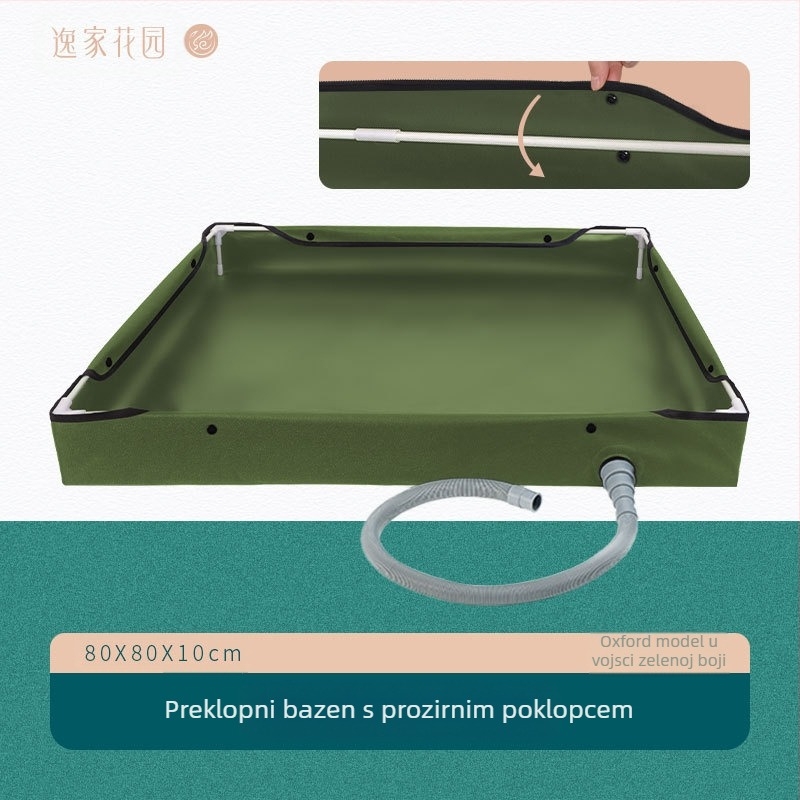 Prijenosni sklopivi sandkasten i vodeni bazen za djecu sa svemirskom temom — Oxford PVC