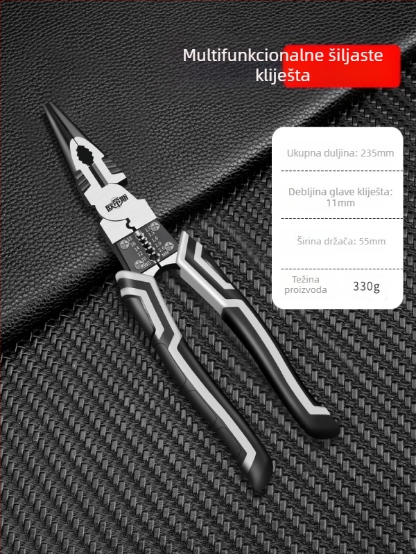 Zaključavajuće kliješta za elektrikare, višestruke namjene, industrijske klase, kompletan set