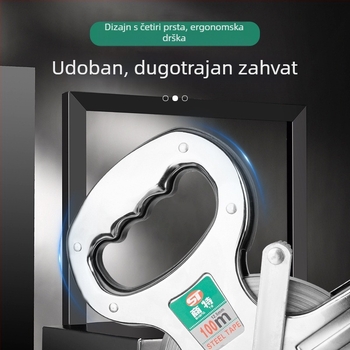 Nehrđajući čelični okvir mjernog traka za gradilište, s nosačem za stalak