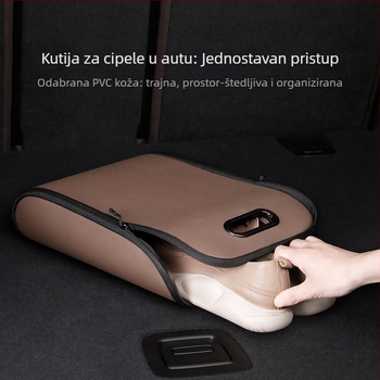 Kutija za cipele u automobilu, vodootporna PVC koža, organizator prtljažnika za cipele, mogućnost tiskanja logotipa