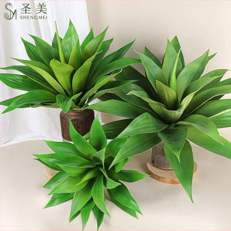 Umjetna biljka agave – ukrasni predmet za dvorište i dom; Marka Holy Beauty; Vrsta: Simulation Agave; Upotreba: vanjska upotreba, rekviziti za fotografije, kućna dekoracija