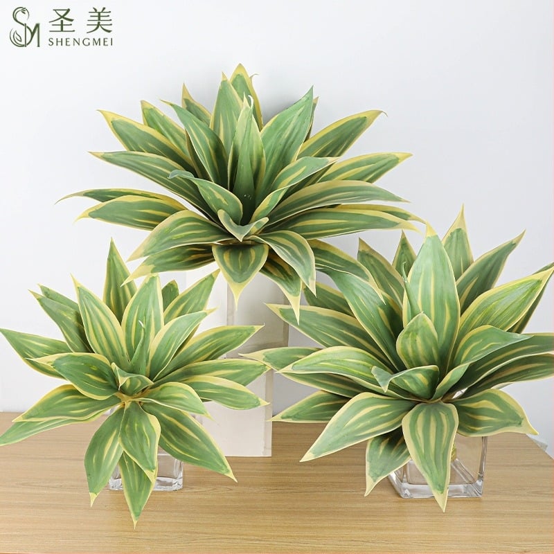 Umjetna biljka agave – ukrasni predmet za dvorište i dom; Marka Holy Beauty; Vrsta: Simulation Agave; Upotreba: vanjska upotreba, rekviziti za fotografije, kućna dekoracija