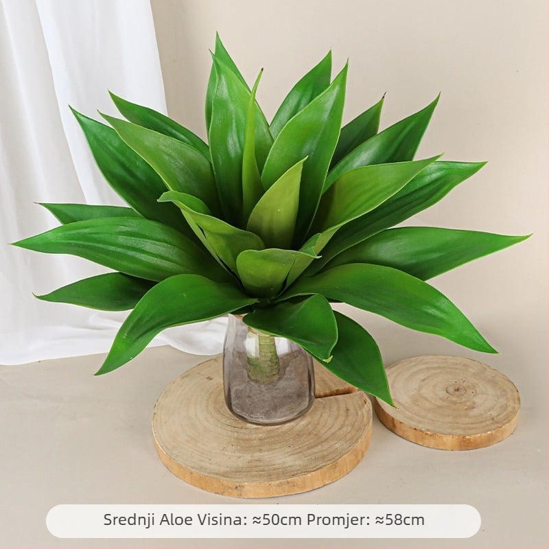 Umjetna biljka agave – ukrasni predmet za dvorište i dom; Marka Holy Beauty; Vrsta: Simulation Agave; Upotreba: vanjska upotreba, rekviziti za fotografije, kućna dekoracija