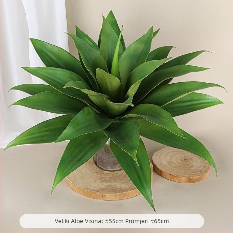 Umjetna biljka agave – ukrasni predmet za dvorište i dom; Marka Holy Beauty; Vrsta: Simulation Agave; Upotreba: vanjska upotreba, rekviziti za fotografije, kućna dekoracija