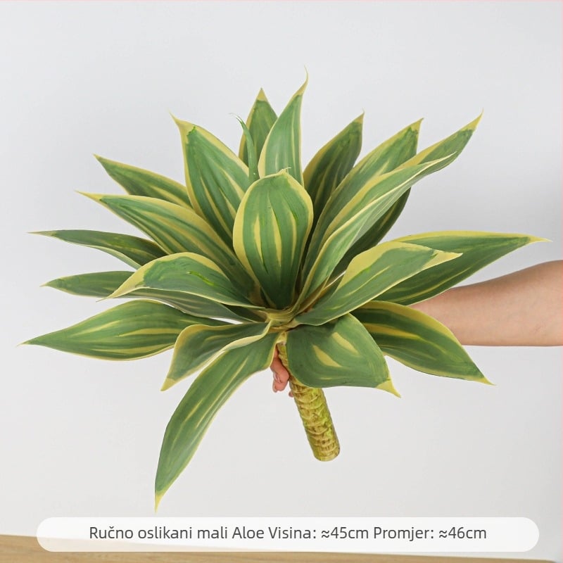 Umjetna biljka agave – ukrasni predmet za dvorište i dom; Marka Holy Beauty; Vrsta: Simulation Agave; Upotreba: vanjska upotreba, rekviziti za fotografije, kućna dekoracija