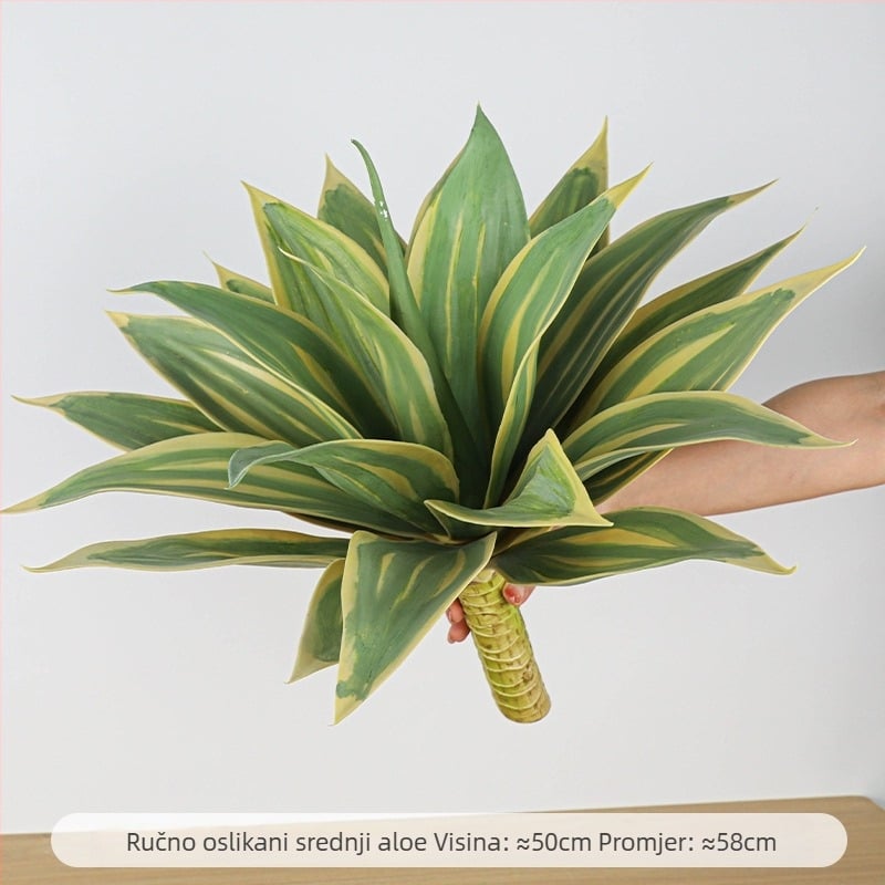 Umjetna biljka agave – ukrasni predmet za dvorište i dom; Marka Holy Beauty; Vrsta: Simulation Agave; Upotreba: vanjska upotreba, rekviziti za fotografije, kućna dekoracija