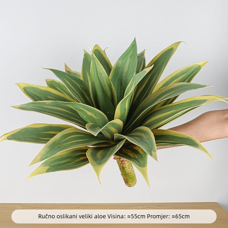 Umjetna biljka agave – ukrasni predmet za dvorište i dom; Marka Holy Beauty; Vrsta: Simulation Agave; Upotreba: vanjska upotreba, rekviziti za fotografije, kućna dekoracija