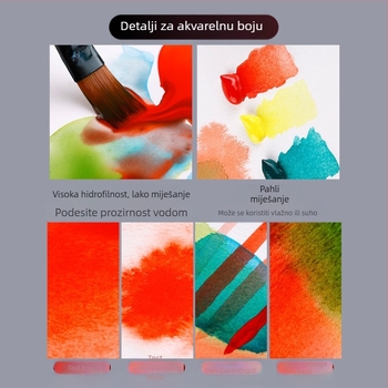 Xinbowen uljna boja u aluminijskim cijevima, kutija sa 24 boje za slikanje