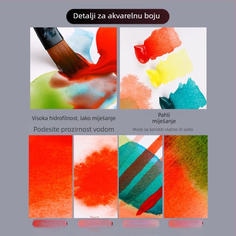 Xinbowen uljna boja u aluminijskim cijevima, kutija sa 24 boje za slikanje