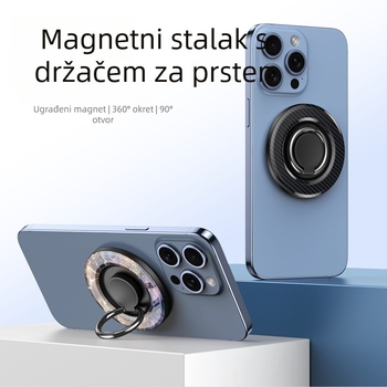MagSafe kompatibilan magnetski držač za telefon s rotirajućim stolnim stalkom – konstrukcija od plastike i metala, prilagodljiv