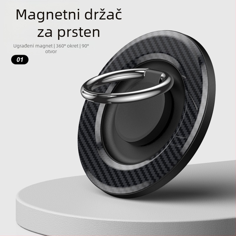 MagSafe kompatibilan magnetski držač za telefon s rotirajućim stolnim stalkom – konstrukcija od plastike i metala, prilagodljiv