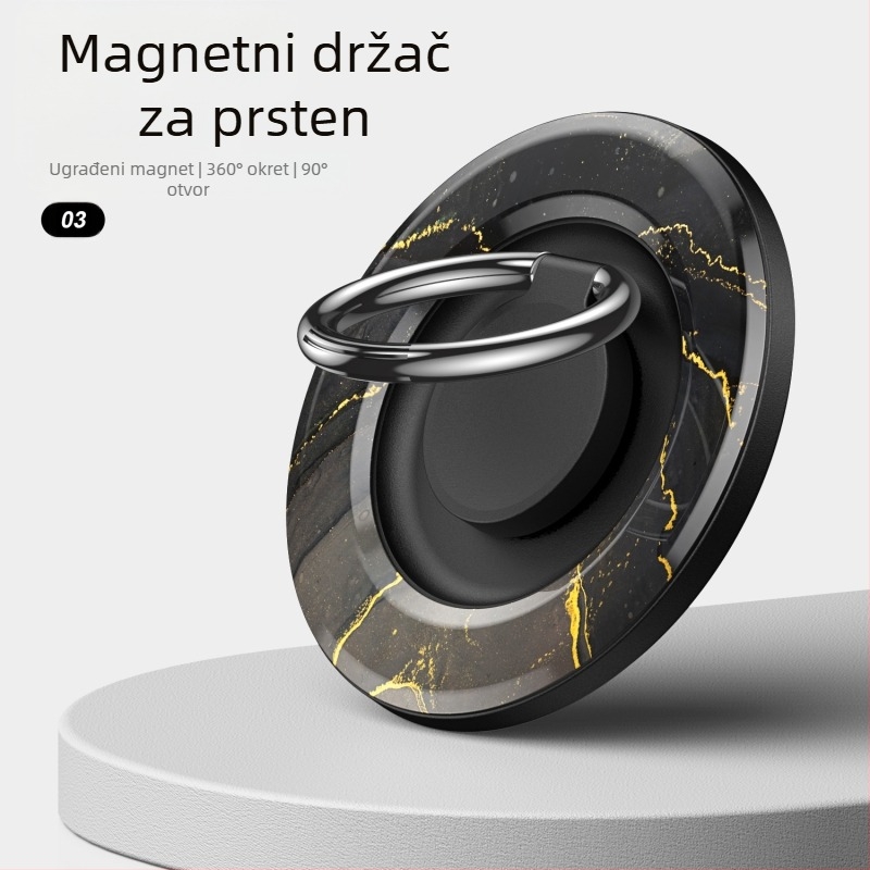 MagSafe kompatibilan magnetski držač za telefon s rotirajućim stolnim stalkom – konstrukcija od plastike i metala, prilagodljiv