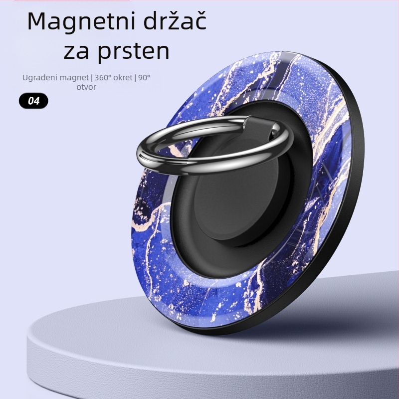 MagSafe kompatibilan magnetski držač za telefon s rotirajućim stolnim stalkom – konstrukcija od plastike i metala, prilagodljiv