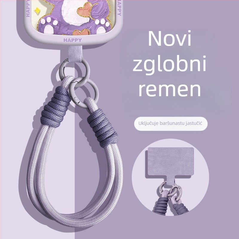 Lančić za mobitel od pletenog najlona, marka Wooani, kreativni stil, dekorativni privjesak