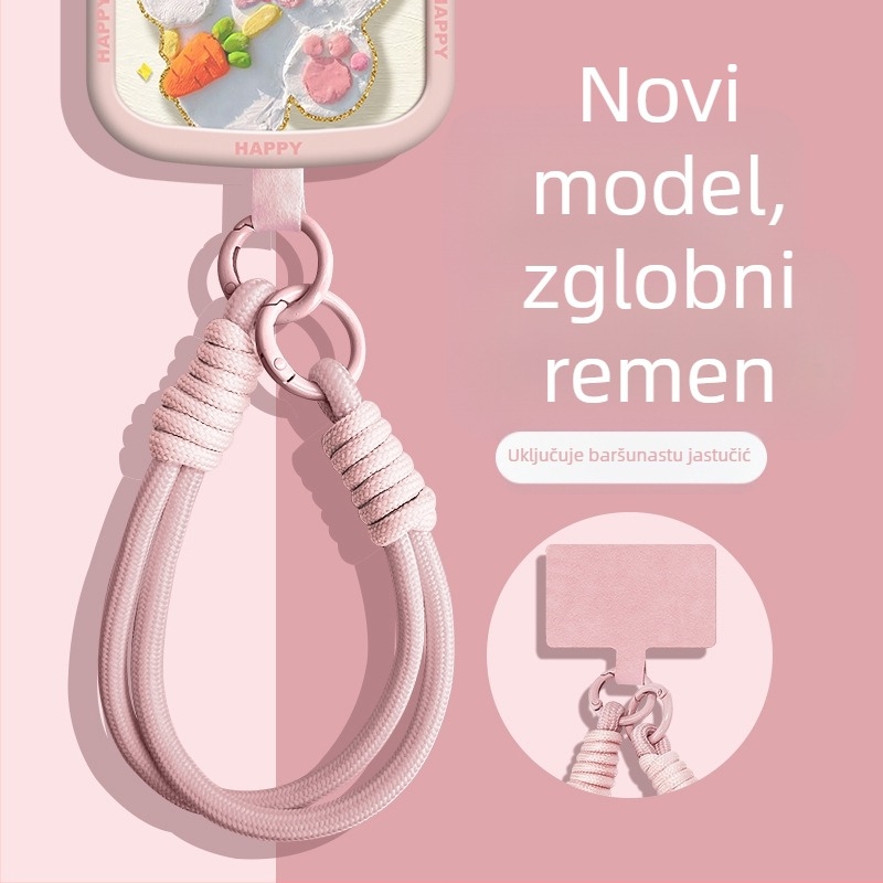 Lančić za mobitel od pletenog najlona, marka Wooani, kreativni stil, dekorativni privjesak