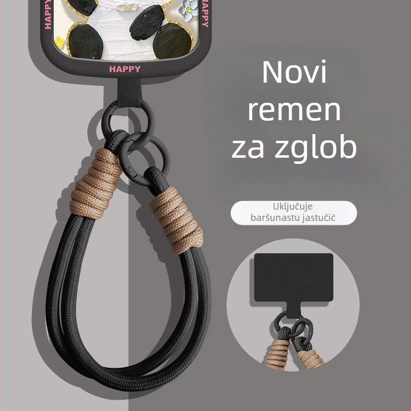 Lančić za mobitel od pletenog najlona, marka Wooani, kreativni stil, dekorativni privjesak