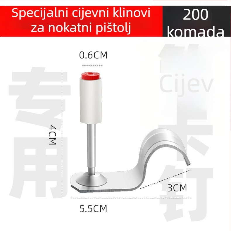 Pištolj za ekserenje za okvirnu gradnju; čelično kućište; tiho djelovanje