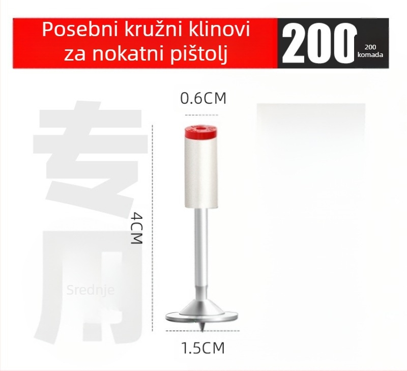 Pištolj za ekserenje za okvirnu gradnju; čelično kućište; tiho djelovanje